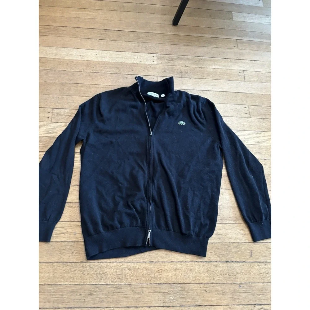 Lacoste France Full Zip Sweater Black XXL